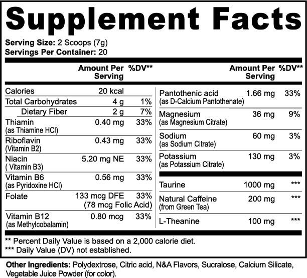 Energy Powder (Fruit Punch) ROXELIRUM®